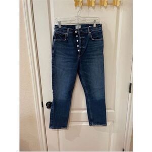 Citizens of Humanity Charlotte cropped jeans button fly size 28